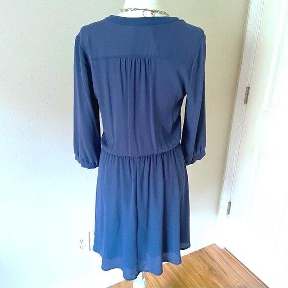 ✨ LUSH Women's Soft Blue Wrap Dress – Size M ✨ - Picture 7 of 11